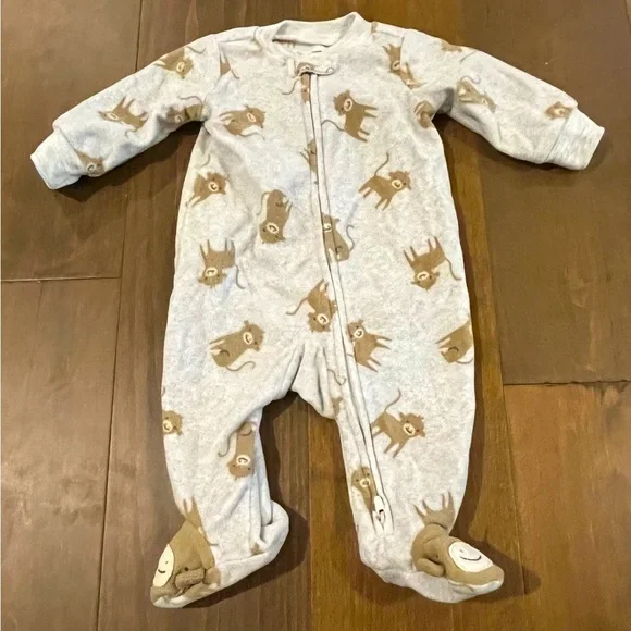 Carter’s Baby 0-3 Months Zip Footie - Picture 1 of 4